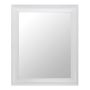 34\" x 26\" White Bevel Mirror