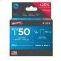 T50\u00ae 1\/2\" x 3\/8\" Steel Flat Crown Staple-1250\/Pack