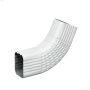 2\" x 3\" White Aluminum 75 Degree Elbow