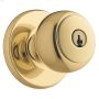 Bright Brass Keyed Entry Fairfax Door Knob Set