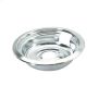 6\" Nickel Polished Chrome 1-Piece Drip Pan & Trim Ring
