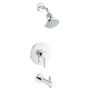 StarLight Chrome Concetto Tub & Shower