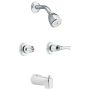 2-Handle Chrome Lever Adler Tub/Shower