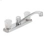 2-Handle Chrome Knob Peerless\u00ae Kitchen Faucet