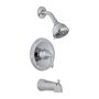 1-Handle Polished Chrome Lever Infinity Tub & Shower Faucet