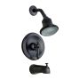 1-Handle Aged Bronze Lever Brentwood Tub & Shower Faucet