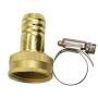 1/2" Brass Female Hose Repair Coupling with Clamp