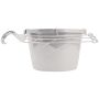 10" Euro White Hanging Basket
