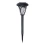 Solar Stake Light with Textured Lens – Black