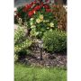 Solar Stake Light with Textured Lens – Black