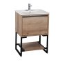 24" Natural Wood Finish Vanity