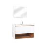 30" White Wall Hung Vanity