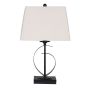 26" Metal Lamp with Matte Black Base