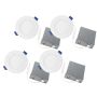 1/2'' Matte White Slim Recessed Fixture