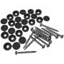 Black Fastener Kit-12/Pack