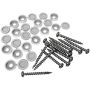 White Fastener Kit-12/Pack