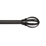 36-66" Black Lilly Cage Fast Fit Adjustable Rod