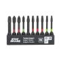 2 Inch Assorted Torsion Impact Screwdriver Bit Clip-10/Pack