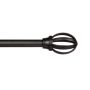 66-120" Black Lilly Cage Fast Fit Adjustable Rod