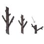 2 Branch Hook Small Black