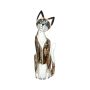 24" Wooded Cat Decoration