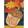 Hello Fall Acorn Garden Flag