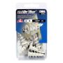 Walldriller #8l Nylon + Brass, Black, White, Brown Screws