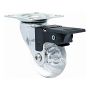 2" Jewel Swivel Caster Chrome Finish Front Brake