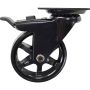 3" Black Swivel Caster W/Front Brake