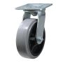 6"x2" Thermo Plastic Rubber Gray - Swivel Caster