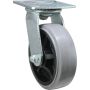 6"x2" Thermo Plastic Rubber Gray - Swivel Caster