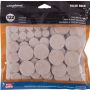Coussinets feutre, beige, tailles assorties, sac poly écono