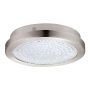 Arezzo 2 Matte Nickel Integrated LED Semi-flushmount