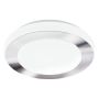 LED Carpi 60-watt Chrome Integrated Semi-flushmount
