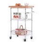 Bamboo Top Kitchen Cart