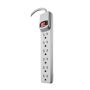 6 Outlet Power Strip 4' Cord