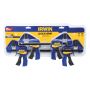 Iwrin Quick Grip One-Handed Mini Bar Clamp-4/Pack