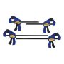 Serre à barre mini à une main Quick-Grip Irwin, 4/pqt