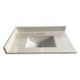 37" Carrara White Quartz Top