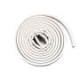 Premium Rubber Foam Tape Self-Stick "D" Profile-White
