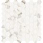 1.25"x1.25" Calacatta Oro Mayfair Hex Mosaic 9.69 Sq-Ft/Bx