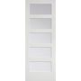28" x 80" 5-Lite Clear Interior Door