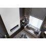 12"x24"White Modulation Glossy Linea WallTile 15.5 Sq-Ft/Box