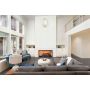 12"x24" White Oblique Glossy Linea Wall Tile 15.5 Sq-Ft/Box