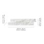 6" x 24" Ledger Stone Glacier 6 Sq-Ft/Box