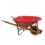 6 Cu Ft Heavy Duty Wheelbarrow with Flat Free Tire