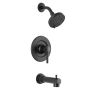 Arlys Single Handle Black Posi-temp Tub & Shower Faucet