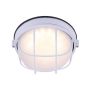 LED Round Outdoor Light, White with Acrylic