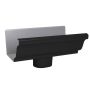 5" Aluminum K-Style Gutter End with Drop
