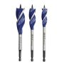 3 Piece Tri Drill Speedbor Max Spade Bit Set